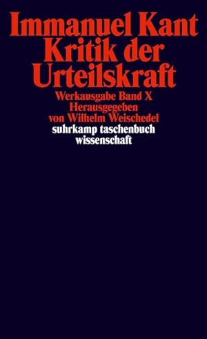 Bild des Verkäufers für Kritik der Urteilskraft : Werkausgabe in 12 Bänden, Band 10 zum Verkauf von AHA-BUCH GmbH
