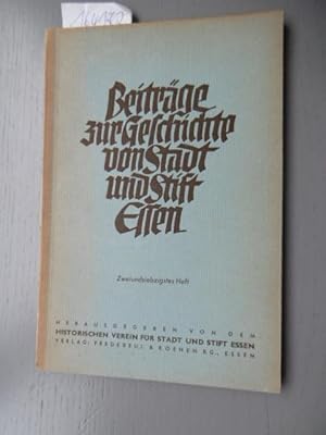 Imagen del vendedor de Beitrge zur Geschichte von Stadt und Stift Essen. (72. Heft) - Register zu Heft 1-70 a la venta por Gebrauchtbcherlogistik  H.J. Lauterbach