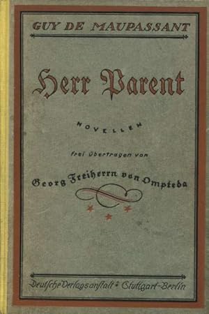 Seller image for Herr Parent Novellen Gesammelte Werke Sechster Band for sale by Flgel & Sohn GmbH