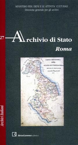 Immagine del venditore per Archivio di Stato. Roma. venduto da FIRENZELIBRI SRL