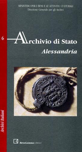 Immagine del venditore per Archivio di Stato. Alessandria. venduto da FIRENZELIBRI SRL