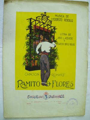 Seller image for Partitura - Musical Score: RAMITO DE FLORES - Cancin romance for sale by Librera Maestro Gozalbo