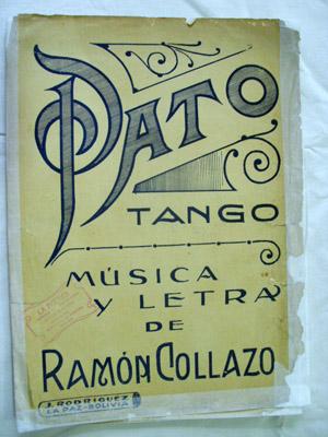 Partitura - Musical Score: PATO - Tango