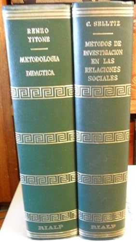 METODOLOGIA DIDACTICA + METODOS DE INVESTIGACION EN LAS RELACIONES SOCIALES (2 libros)