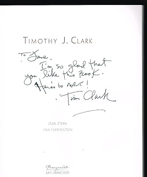 Imagen del vendedor de Timothy J. Clark (SIGNED COPY) a la venta por Nighttown Books