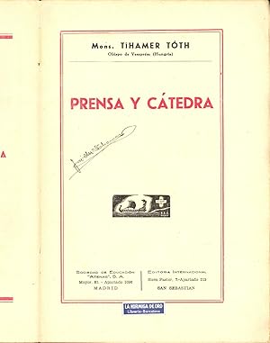 Imagen del vendedor de PRENSA Y CATEDRA (COLECCION RAZONEMOS NUESTRA FE) a la venta por Libreria 7 Soles