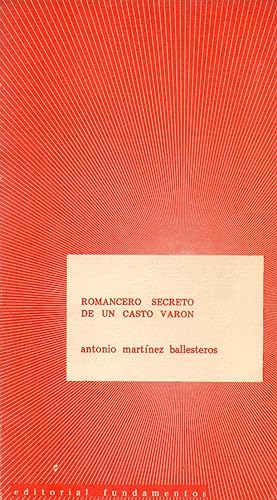 Seller image for ROMANCERO SECRETO DE UN CASTO VARON (fabula de ambiente medieval en dos partes) (coleccion cuadernos practicos num 19) for sale by Libreria 7 Soles