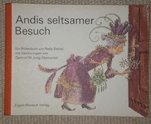 Bild des Verkufers fr Andis seltsamer Besuch. Ein Bilderbuch. Mit Zeichnungen von Gertrud M. Jung - Djamarani. zum Verkauf von Antiquariat Johann Forster