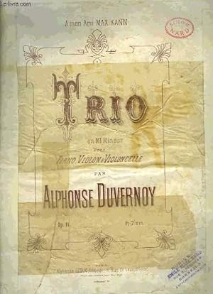 Seller image for TRIO POUR PIANO, VIOLON ET VIOLONCELLE for sale by Le-Livre