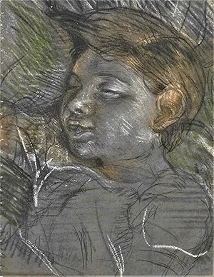 Seller image for Sleeping Child, Color Illustration for sale by Legacy Books II