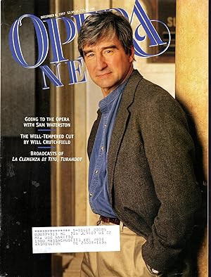 Seller image for Opera News: Volume 62, No. 6; December 6, 1997 for sale by Dorley House Books, Inc.