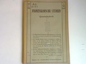 Bild des Verkufers fr Der Liber de exemplis naturalibus des Franziskanertheologen Servasanctus. - in: 2. Heft - April - 1920 - 7. Jhrg. - Franziskanische Studien - Quartalschrift zum Verkauf von books4less (Versandantiquariat Petra Gros GmbH & Co. KG)