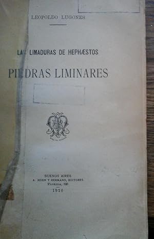 LAS LIMADURAS DE HEPHAESTOS. PIEDRAS LIMINARES.