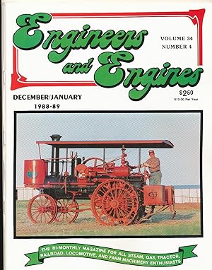 Bild des Verkufers fr Engineers and Engines, DECEMBER/JANUARY 1988-89 zum Verkauf von Rose City Books