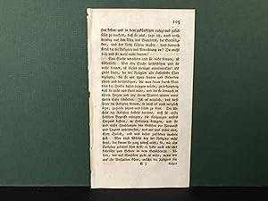 Image du vendeur pour SINGLE LEAF from: C.F. Gellerts Smmtliche Schriften - Fnfter Theil (1769) (Original Early Letterpress Printing) mis en vente par Bookwood