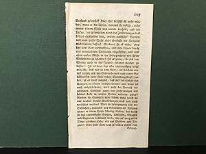 Immagine del venditore per SINGLE LEAF from: C.F. Gellerts Smmtliche Schriften - Fnfter Theil (1769) (Original Early Letterpress Printing) venduto da Bookwood