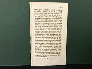 Image du vendeur pour SINGLE LEAF from: C.F. Gellerts Smmtliche Schriften - Fnfter Theil (1769) (Original Early Letterpress Printing) mis en vente par Bookwood