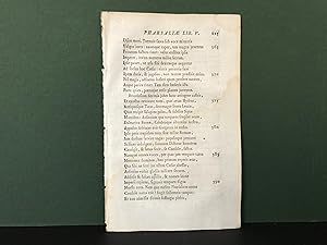 Immagine del venditore per SINGLE LEAF from: Pharsalia Ejusdem ad Calpurnium Pisonem Poemation Praemittitur Notitia Literaria Studiis Societatis Bipontinae - Editio Accurata (1783) (Original Early Letterpress Printing) venduto da Bookwood