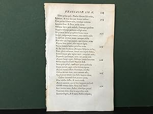 Imagen del vendedor de SINGLE LEAF from: Pharsalia Ejusdem ad Calpurnium Pisonem Poemation Praemittitur Notitia Literaria Studiis Societatis Bipontinae - Editio Accurata (1783) (Original Early Letterpress Printing) a la venta por Bookwood