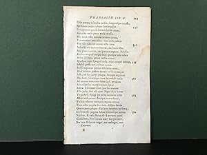 Imagen del vendedor de SINGLE LEAF from: Pharsalia Ejusdem ad Calpurnium Pisonem Poemation Praemittitur Notitia Literaria Studiis Societatis Bipontinae - Editio Accurata (1783) (Original Early Letterpress Printing) a la venta por Bookwood