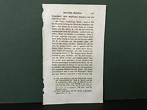 Imagen del vendedor de SINGLE LEAF from: Plutarch's Moralisch Philosophische Werke - Ubersetzt von J.F.S. Kaltwasser - Sechster Theil (1797) (Original Early Letterpress Printing) a la venta por Bookwood