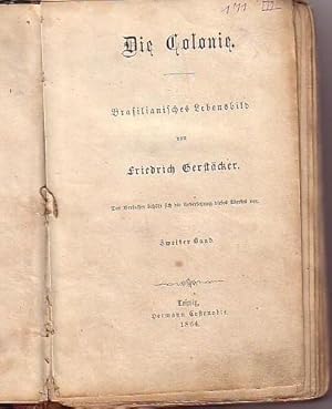 Bild des Verkufers fr Die Colonie. Brasilianisches Lebensbild. Band 2 von 3. zum Verkauf von Antiquariat Carl Wegner