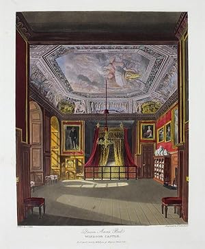 Original Single Hand Coloured Aquatint from the History of the Royal Residences By W. H. Pyne Ill...