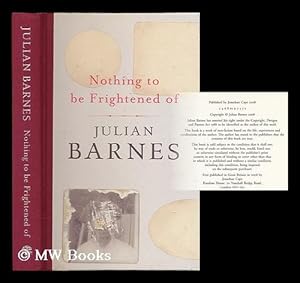 Seller image for Nothing to be frightened of / Julian Barnes for sale by MW Books Ltd.