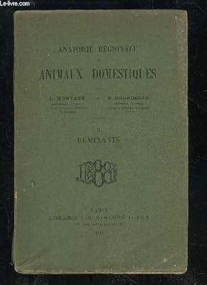 Imagen del vendedor de ANATOMIE REGIONALE DES ANIMAUX DOMESTIQUES - VOLUME II RUMINANTS a la venta por Le-Livre