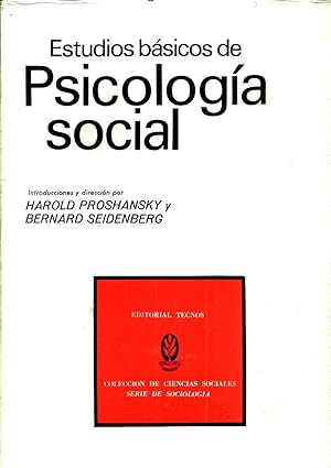 Imagen del vendedor de Estudios Basicos de Psicologia Social a la venta por Livro Ibero Americano Ltda