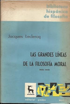 Las Grandes Lineas de la Filosofia Moral