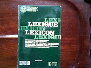 Lexique Lexicon Maquinas de Combustion Interna