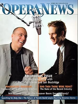 Seller image for Opera News: Volume 63, No. 4; October, 1998 for sale by Dorley House Books, Inc.