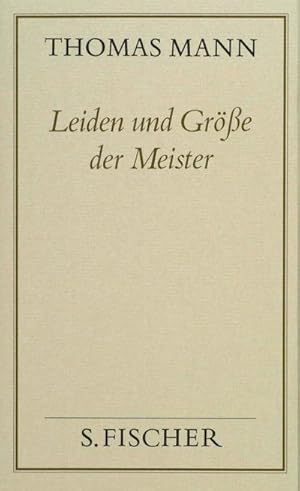 Seller image for Leiden und Gre der Meister ( Frankfurter Ausgabe) for sale by AHA-BUCH GmbH