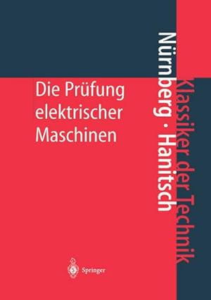 Immagine del venditore per Die Prfung elektrischer Maschinen venduto da AHA-BUCH GmbH