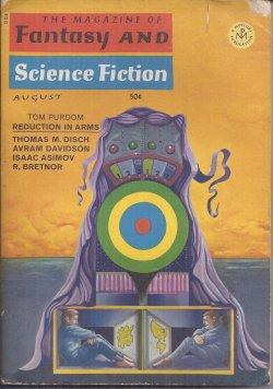 Seller image for The Magazine of FANTASY AND SCIENCE FICTION (F&SF): August, Aug. 1967 for sale by Books from the Crypt