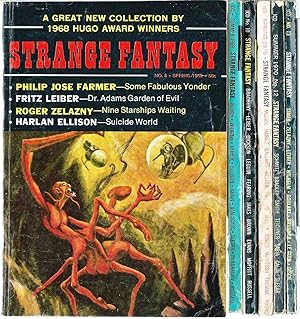 Imagen del vendedor de "STRANGE FANTASY" COMPLETE 6 ISSUE SET: 1969 No. 8 Spring / 1969 No. 9 Summer / 1969 No. 10 Fall / 1970 No. 11 Spring / 1970 No. 12 Summer / 1970 No. 13 Fall a la venta por John McCormick