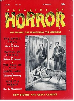Bild des Verkufers fr Magazine of Horror # 11 November 1965 (Vol 2 No 5) zum Verkauf von John McCormick