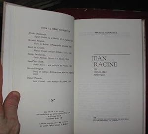 Seller image for Jean Racine, un itinraire potique. for sale by alphabets
