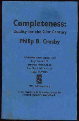 Completeness: Quality for the 21st Century (Advance Reading Copy)