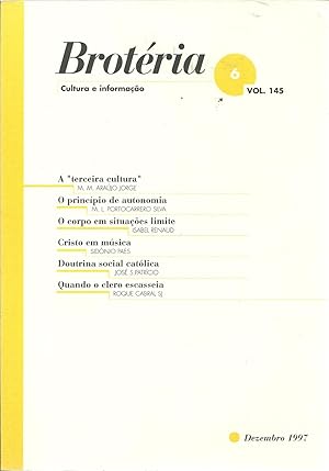 BROTÉRIA - Cultura e Informação. nº 6 - Vol. 145. Dezembro de 1997