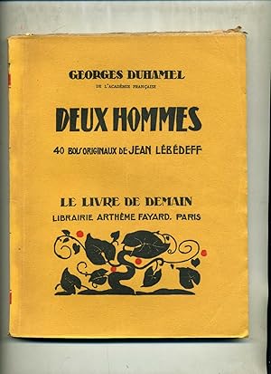 Image du vendeur pour DEUX HOMMES. 40 bois originaux de Jean Lebedeff. mis en vente par Librairie CLERC