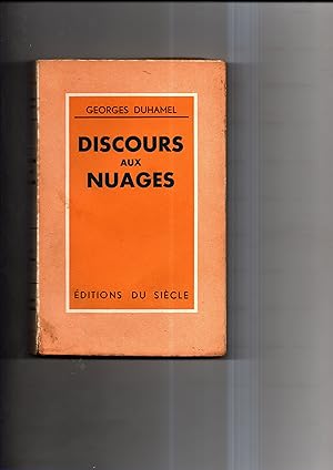 Seller image for DISCOURS AUX NUAGES. for sale by Librairie CLERC