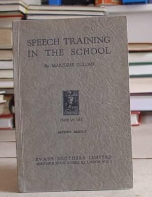 Seller image for Speech Training In School for sale by Eastleach Books