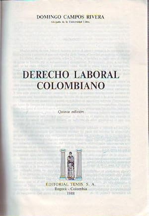 DERECHO LABORAL COLOMBIANO.