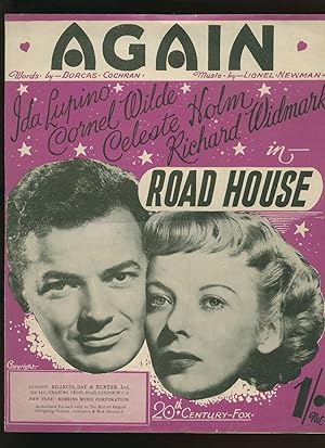 Seller image for Again; From the 20th Century-Fox Picture 'Road House' [Vintage Piano Sheet Music] for sale by Little Stour Books PBFA Member