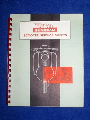 Imagen del vendedor de B.S.A. Sunbeam Scooter Service Sheets. Model BI a la venta por Tony Hutchinson