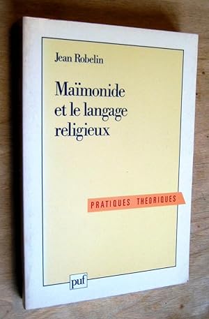 Bild des Verkufers fr Mamonide et le langage religieux zum Verkauf von Les Livres du Pont-Neuf