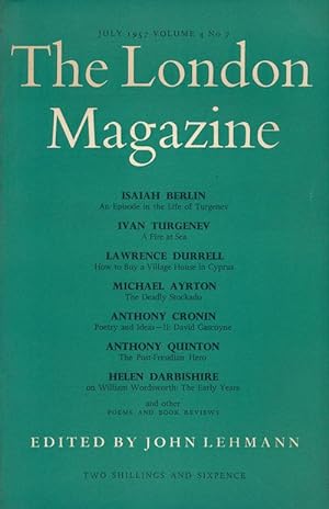 Seller image for The London Magazine July 1957, Volume 4, Number 7 for sale by Good Books In The Woods