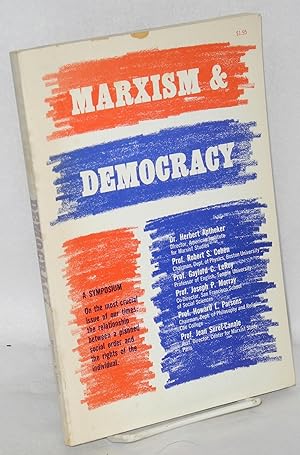 Immagine del venditore per Marxism and Democracy, A Symposium venduto da Bolerium Books Inc.